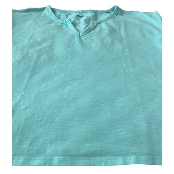 A.N.A. CAP SLEEVE PULL-OVER V-NECK T-SHIRT, WOMENS, M, LIGHT TEAL - Picture 3 of 11